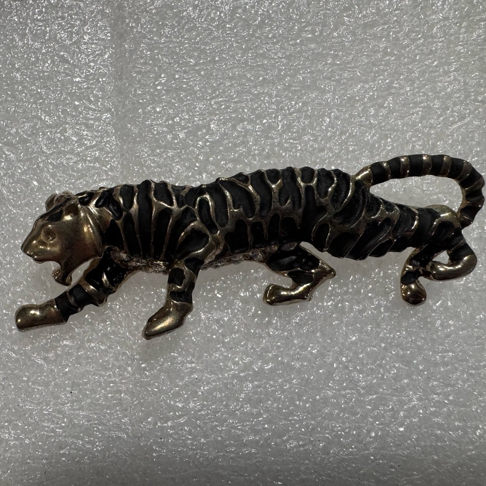 vintage Eisenberg Ice tiger brooch